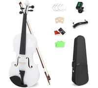 SADPRKR Juego de violín para adultos, juego de violín para principiantes, soporte de hombro, Luo Qin, arco, afinador, cuerda de puente adicional