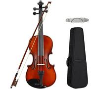 SADPRKR Juego de violín, violín de nivel básico de madera maciza avanzada, con cubierta de arco, adecuado para principiantes, adultos y niños