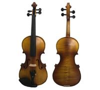 SADPRKR Madera maciza de ébano, patrón de tigre, violín, examen, práctica tocando violín
