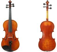 SADPRKR Panel trasero hecho a mano con patrón de una sola placa, violín para principiantes, adultos, nivel de prueba, tocar violín profesional