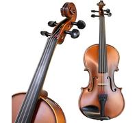 SADPRKR ull - Kit de violín de madera de abeto con funda, arco, cuerda adicional 4/4, violín para principiantes, niños y adultos