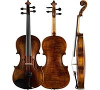 SADPRKR ull - Kit de violín de madera de abeto con funda, arco, cuerda adicional 4/4, violín para principiantes, niños y adultos
