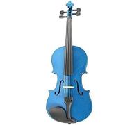 SADPRKR Violín acústico azul violín placa de presión de tilo estudiante piano tronco retro principiante estudiante rendimiento profesional (tamaño: 4/4)