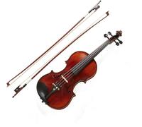 SADPRKR Violín de cuerda de ébano de madera maciza, violín de nivel principiante, tamaño 4/4
