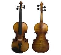 SADPRKR Violín de madera maciza de ébano, patrón de tigre, examen, práctica de violín