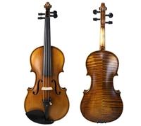 SADPRKR Violín de madera maciza hecho a mano con patrón de tigre para principiantes, examen de entrada profesional, jugar para niños, violín de práctica principiante