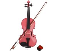 SADPRKR Violín de madera maciza para principiantes, regalo de festival de Navidad, violín con estuche y lazo y colofonia para niños y estudiantes