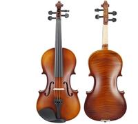 SADPRKR Violín de práctica de estudiantes con patrón de tigre, violín de madera de arce, violín principiante