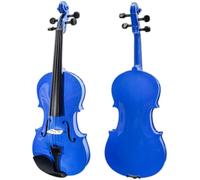 SADPRKR Violín de tamaño completo, juego de violín acústico de madera maciza natural para principiantes, con estuche y lazo, para principiantes