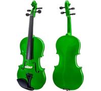 SADPRKR Violín de tamaño completo, juego de violín acústico de madera maciza natural para principiantes, con estuche y lazo, para principiantes