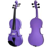 SADPRKR Violín de tamaño completo, juego de violín acústico de madera maciza natural para principiantes, con estuche y lazo, para principiantes