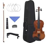 SADPRKR Violín de tamaño completo Violín acústico de madera Violín Principiante Violín Caso Arco Cuerdas Hombro Instrumento Accesorios Set Violín Adulto