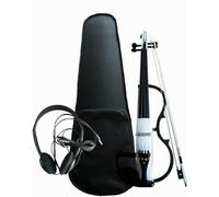 SADPRKR Violín eléctrico, 4/4 de tamaño completo, de madera de alta calidad, para tocar electroacústico, práctica y silenciosa, juego de iniciación