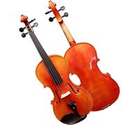 SADPRKR Violín estudiante principiantes abeto violín patrón arce parte trasera y lateral violín conjunto de instrumentos violín adulto violín