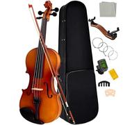 SADPRKR Violín infantil con banda sonora, violín infantil de tamaño completo, juego de violín de madera maciza para principiantes