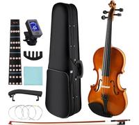 SADPRKR Violín infantil hecho a mano - Violín avanzado para niños y adultos principiantes - Preparándose para tocar el violín para estudiantes y niños
