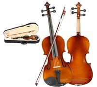 SADPRKR Violín infantil para principiantes, estuche de violín con tapa dura, lazo y colofonia, regalo de Navidad y Año Nuevo para violín infantil