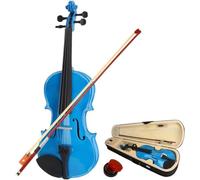 SADPRKR Violín, kit de iniciación de violín acústico satinado de madera natural con estuche, arco, colofonia para estudiantes principiantes