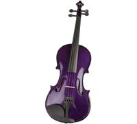 SADPRKR Violín morado para principiantes, de madera maciza, 4/4, 3/4, 1/2, 1/4