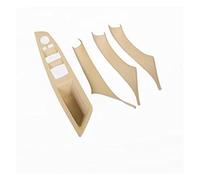 SADQRG Botones Elevación Vidrio Ventana Coche Accesorios Interiores Panel Puerta Estilo Proteger Pegatinas Cubierta para 5 Series F10 F18 Puerta Manija Interior Coche(White Yellow)