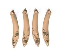 SADQRG Coche Izquierda Derecha Interior Manija Puerta Panel Cubierta Embellecedora para 3 Series F30 F34 F35 2012-2018, Accesorios Puerta Manija Interior Coche(Beige 4Pcs)