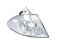 SADQRG Cubierta Luz Lateral Señalización Posición Y Giro Coche Lente Transparente Para Serie 3 E46 Sedán/Familiar 4 Puertas 1998-2001 Luces Giro Indicadoras(BLANCO,Izquierda)