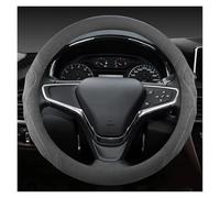 SADQRG Cubre Volante Funda Gamuza Cuero Vaca para Volante Coche, 38cm, para Chevy, para Equinox, para Trax/para rastreador, para Aveo, para Lova RV(Gris)
