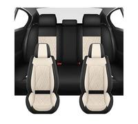 SADQRG Funda Asiento Coche para Nissan para Tiida para Qashqai J11 para March para X Trail T32 para Leaf Fundas Asiento Coche(Black White)