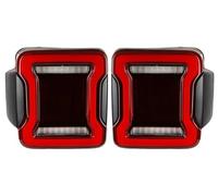 SADQRG Luces Traseras 2x Luces Traseras LED Para Jeep Para Wrangler Para JK 2007-2018 Lámpara Freno Luces Circulación Diurna Inversa Reemplazo Conjunto Luces Traseras Piloto Trasero