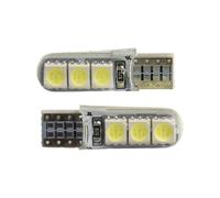 SADQRG Luci Posizione Laterali Carcasa Lámpara Cuña Lateral Luces Coche 12V CC Silicona LED T10-5050-6SMD Blanca CANbus Piezas Repuesto Matrícula