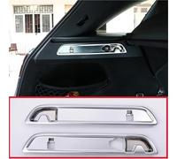 SADQRG Panel Interior 2 Piezas Pegatinas Decorativas 3D con Gancho para Maletero ABS Cromado para Benz para GLC Class para X253 200 260 Pegatinas Decorativas Coche