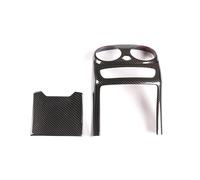 SADQRG Panel Interior Embellecedor Adhesivo Salida Aire Acondicionado Trasera Cromado ABS para Benz para Clase C para W205 2019-2020 Pegatinas Decorativas Coche(Style D)