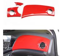 SADQRG Panel Interior para Chevy para Cruze 2009-2013 2015 LHD Cubierta Decorativa para Salida De Aire del Tablero Delantero Coche Pegatinas Decorativas Coche(Rojo)
