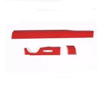SADQRG Panel Interior para Titan 2016-2023 ABS Carbon Texture Car Center Console Dashboard Trim Strip Sticker Interior LHD Pegatinas Decorativas Coche(Rojo)