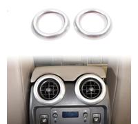 SADQRG Panel Interior Pegatina Decorativa Salida Aire Trasera Coche Aleación Aluminio Color Plateado Rojo para Hummer para H2 2003-2007 Pegatinas Decorativas Coche(Plata)