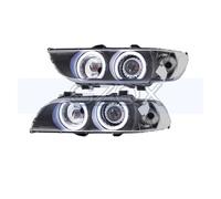 SADQRG Para Serie 5 E39 1997-2003 Faro Delantero Luz Señal Giro Un Par Parachoques Juego Reparación Faro(White 1 Pair)