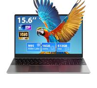 SADSYMB Ordenador Portatil 15.6 Pulgadas, Win11 PC Portátil 16GB RAM 512GB SSD N95 CPU(hasta 3,4 GHz), Laptop IPS HD de 1920 x 1080 FHD, traer WiFi 5, HDMI, 2*USB 3.0, Type- C, TF Card Slot