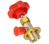 SAE Auto AC Can Tap Valve, R134a Herramienta de perforación con rosca M14, construcción de latón para control antifugas, diseño compacto para reparación de CA de coche