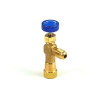 Sae - Grifo de intervención profesional de 1/4 pulgadas, válvula para mantenimiento de aire acondicionado, grifo preválvula Shut Off para intervenciones de instalaciones de climatización con gas