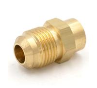 SAE Thread 5/8"-18 UNF Fit Tube OD 3/8" - 1/8" NPT Female Brass SAE 45 Degree Pipe Fitting