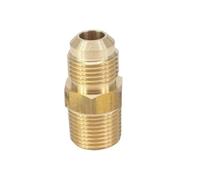 SAE Thread 5/8"-18 UNF Fit Tube OD 3/8" - 3/8" NPT Male Brass SAE 45 Degree Pipe Fitting Adapters 229PSI HSMXNEONJB