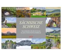 Sächsische Schweiz - Wandern durch das Elbsandsteingebirge (Wandkalender 2026 DIN A4 quer), CALVENDO Monatskalender: Die Sächsische Schweiz, bekannt ... die in diesem Kalender wunderbar eingefangen