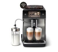 Saeco GranAroma Deluxe Cafetera Superautomática - Wi-Fi Integrado, 18 Variedades de Café, Pantalla Táctil Intuitiva, 6 Perfiles de Usuario, Molinillo de Cerámica (SM6685/00)