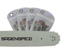 Sägenspezi Espada con 4 cadenas de medio cincel 45 cm .325" 68 TG 1,3 mm adecuado para motosierras Stihl 021 023 025 MS210 MS230 MS250 MS231 MS241 MS251