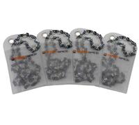 SÄGENSPEZI Juego de 4 cadenas de sierra .404 Harvester 2,0 mm 88 TG semicincel de repuesto para casi todos los modelos de motosierras
