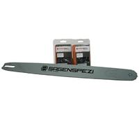 Sägenspezi Juego de guías de 105 cm con 2 cadenas de medio cincel de 3/8" 1.6 mm apto para Stihl MS362