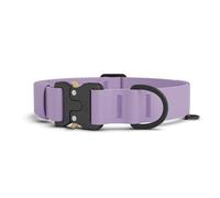 Säker Collar impermeable para perro - Collares ligeros ajustables para perros grandes - Collar grande duradero de 1 pulgada con anillo en D de aluminio, cadena de margaritas y hebilla de liberación