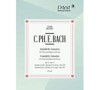 Sämtliche Sonaten für Flöte und Bc Band 3: a-moll Wq 128, G-dur Wq 134 (EB 9348)