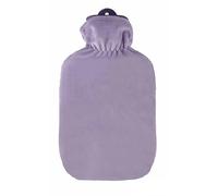 Sänger Bolsa de agua caliente de goma de 2,0 litros con funda clásica en color lila pastel