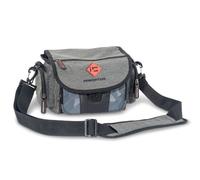 Sänger Top Tackle Systems Iron Claw Buddy Bag - Bolsa de Pesca (30 x 16 x 18 cm, con 3 Cajas Vario 205, Sistema Quick-Lock, para Pesca de Trucha, Color Gris